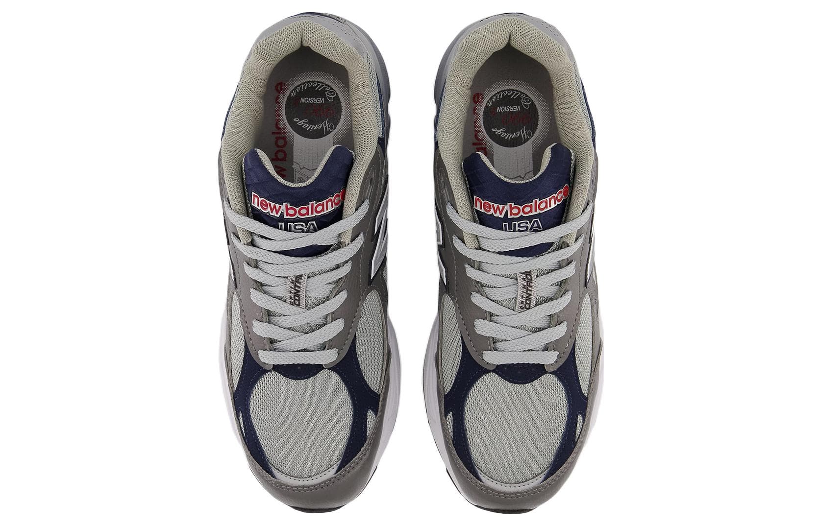 New Balance 990v3 MiUSA Elephant Grey Navy 6