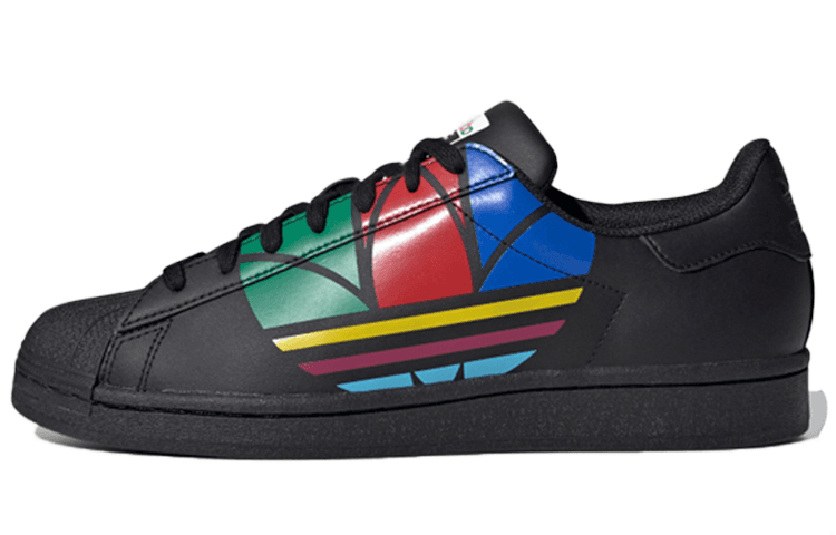 Adidas Superstar Pure 'Colorful Trefoil   Core Black'