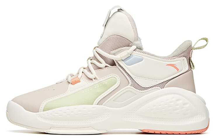 Anta Bastard High-Top Skateboard Shoes Women's Lotus Gray