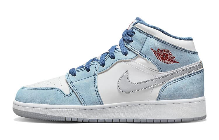 Jordan 1 Mid SE French Blue Light Steel GS 2
