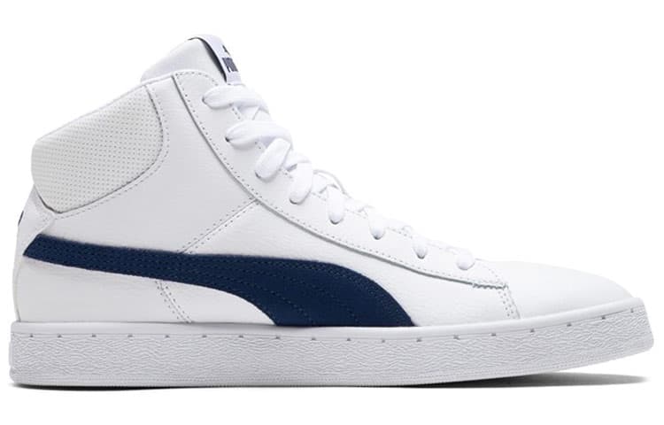 PUMA 1948 Mid Cozy Breathable Mid Tops Casual Skateboarding Shoes Unisex White 4