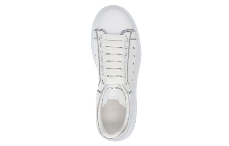 Alexander McQueen Iridescent-trim Leather Sneakers 4