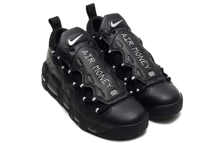Nike Air More Money Black Metallic Silver Men's 3