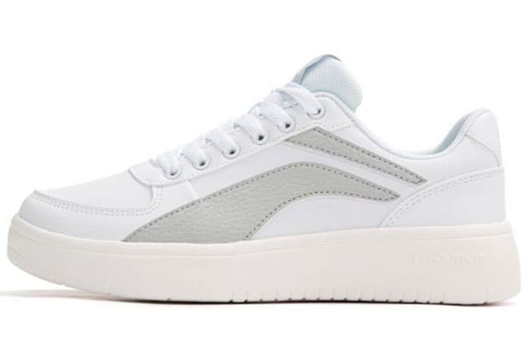 LINING Skateboard Shoes Men Low-Top Standard White/Microcrystalline Gray