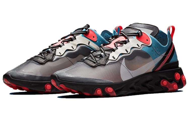 Nike React Element 87 Blue Chill Solar Red 5