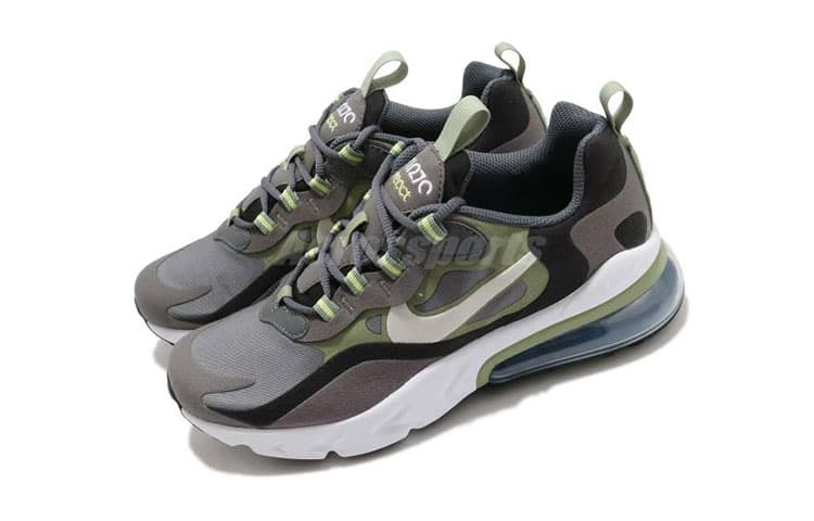 Nike Air Max 270 React Iron Grey Green GS 6
