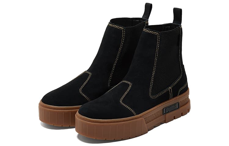 PUMA Mayze Chelsea Suede 'Black Gum' Women's 5