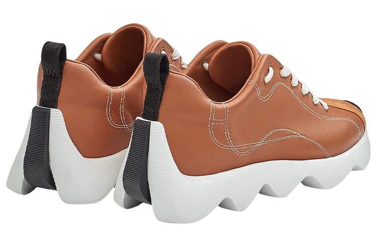 HERMES Casual Shoes Women's Low-Top Brown 5