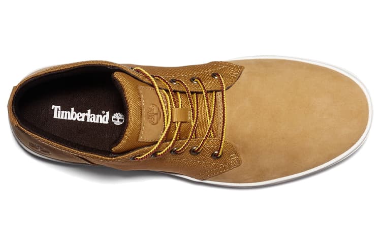 Timberland Davis Square Chukka Leather And Fabric Boots 'Wheat' 6