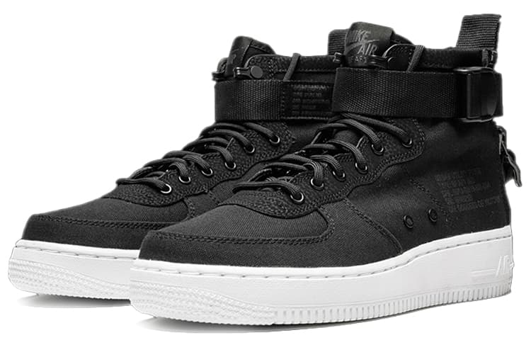 Nike SF Air Force 1 Mid Black Anthracite White GS 4