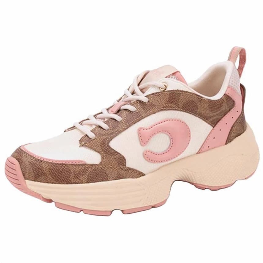 COACH Strider Low Top Casual Shoes Women's Pink 4