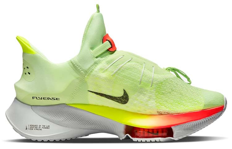 Nike Air Zoom Tempo Next% FlyEase Barely Volt Hyper Orange 4