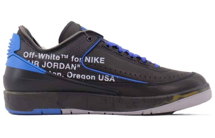 OFF-WHITE X Jordan Air Jordan 2 Retro Low Black And Varsity Royal 3