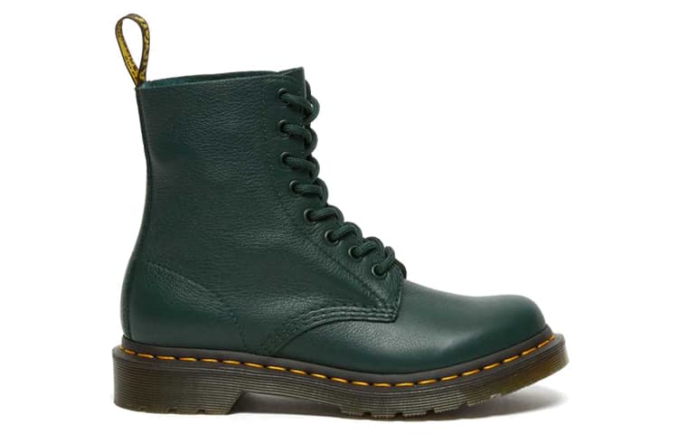 Dr.Martens 1460 Pascal Virginia Waterproof Wear resistant Mid Tops Martin Boots Green Women's 4