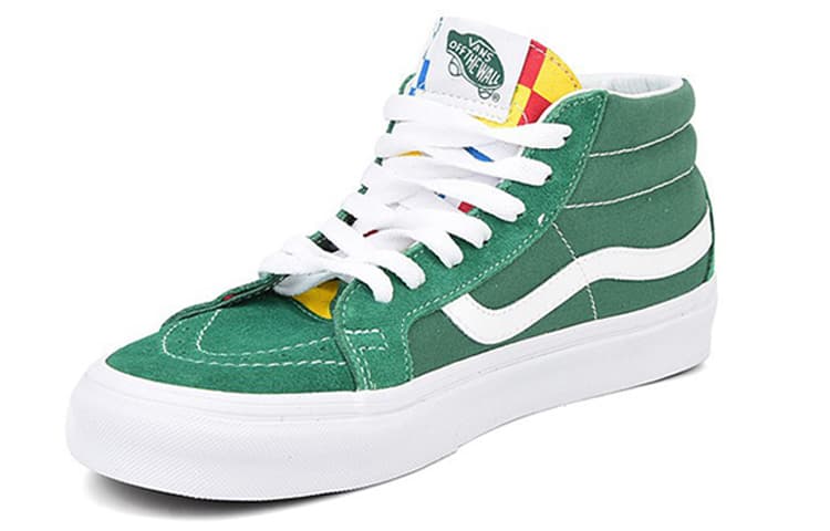 Vans SK8 Mid Suede Street Style Sneakers 'Green White' 3
