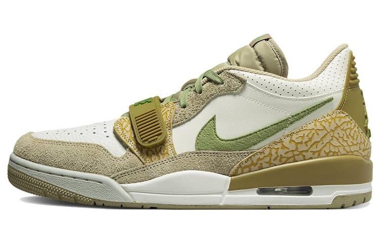 JORDAN Legacy 312 Low Golden Moss Alligator 2