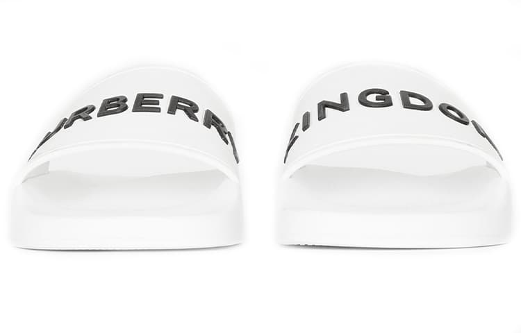 Burberry Other Slip-Resistant Slide Slippers Women's White 6