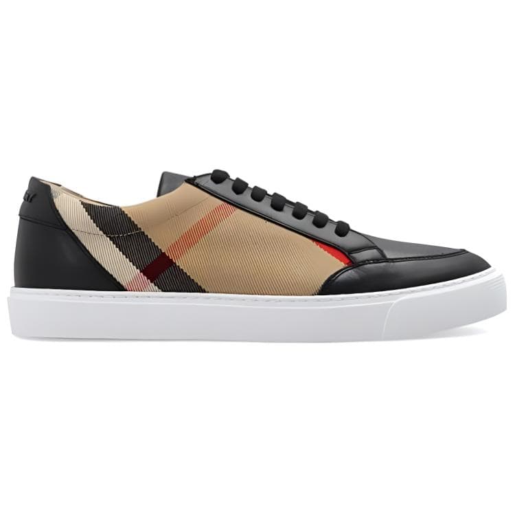Burberry Low-Top Stylish Skateboarding Shoes Women's Black Beige Brown 3
