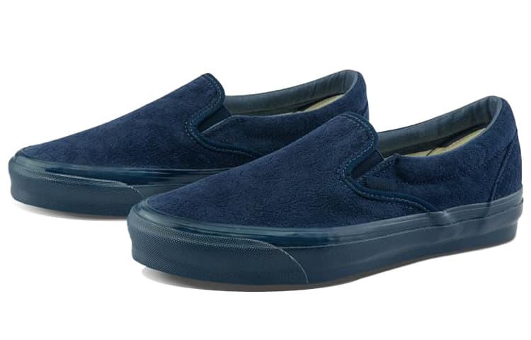Vans Unisex Vault Classic Slip On Lx Sneakers Blue 3
