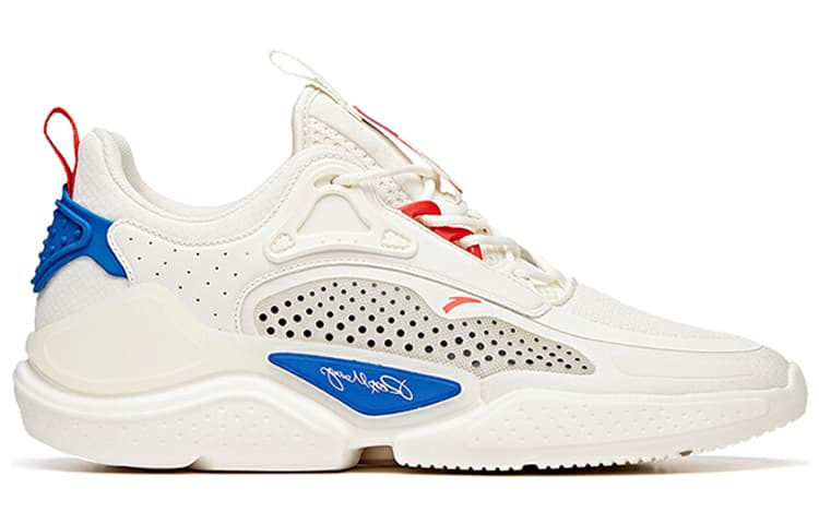 Anta Life Collection Cushioning Anti-Slip And Wear-Resistant Low-Top Casual Shoes Men's Red White 3