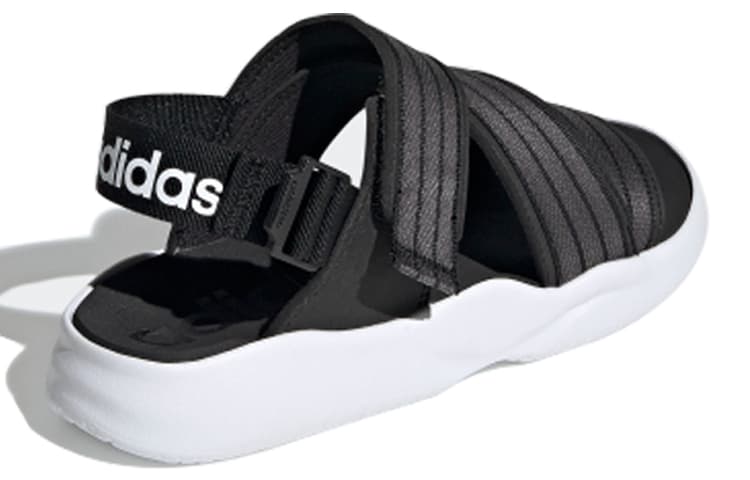 Adidas 90s Sandal Velcro Casual Black Gray White Sandals 'Black Grey White' Women's 6
