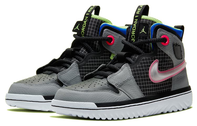JORDAN 1 High React Black Particle Grey 5
