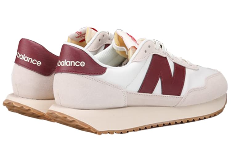 New Balance 237 White Burgundy 5