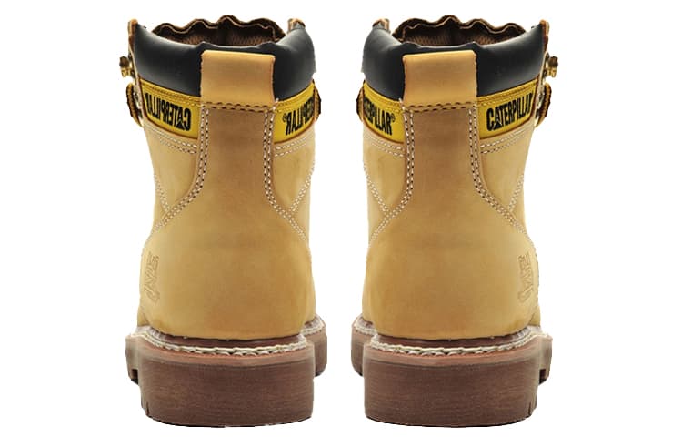 CAT Yellow Boots Stockton Breathable And Wear-resistant Knee-High Outdoor Boots Women's Yellow 6
