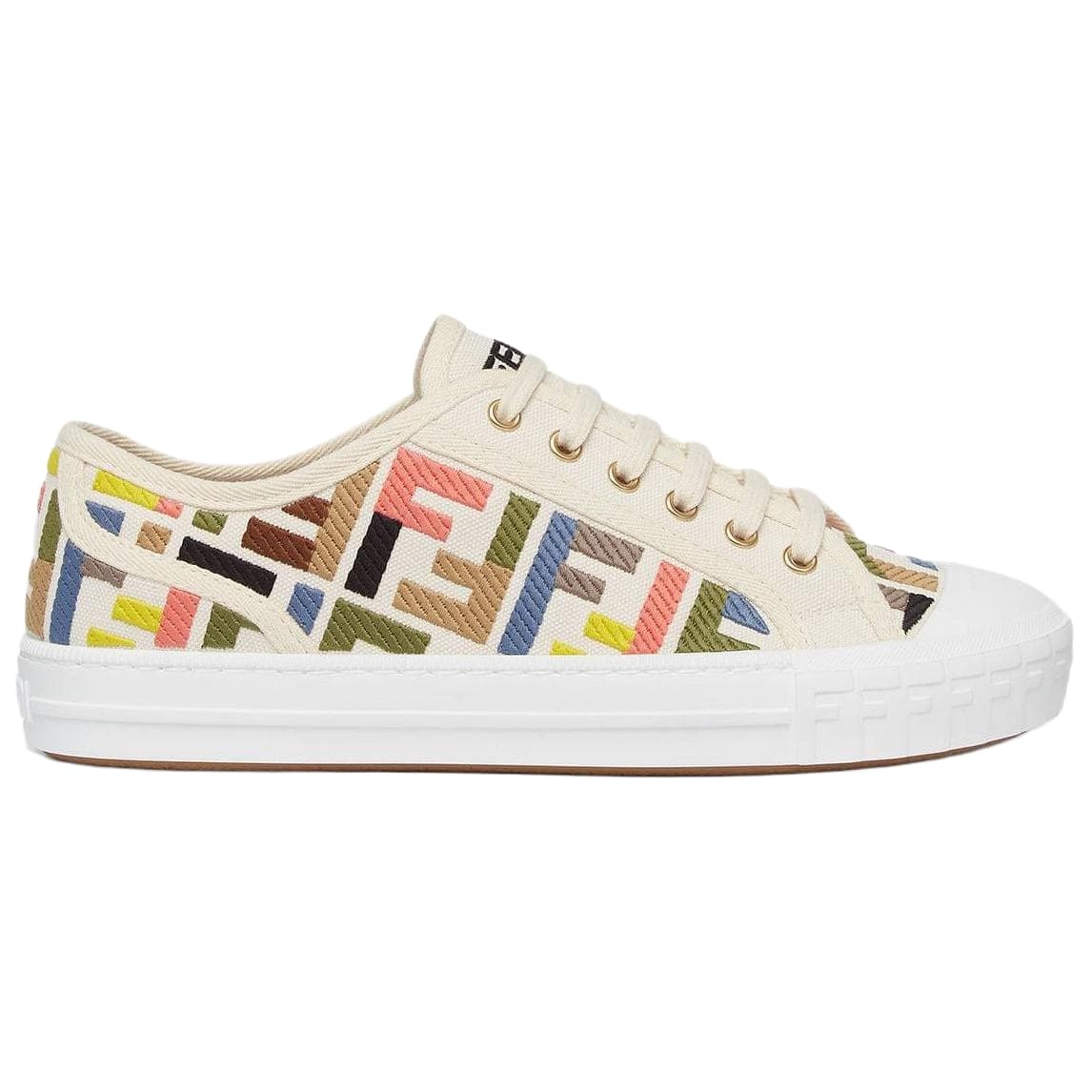 FENDI Ff Embroidered Domino Sneakers Women's 4