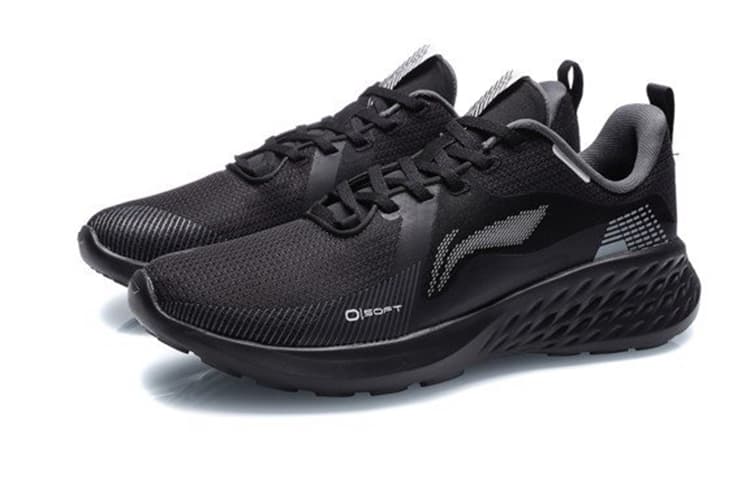 LiNing Soft Element Cushioned Anti-Slip Wear-Resistant Breathable Lightweight Low-Top Sports Casual Shoes Black 6