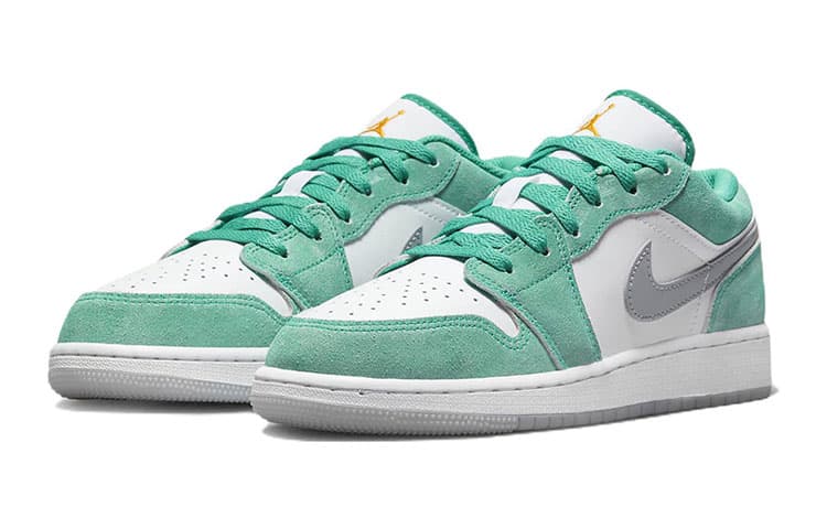 Jordan Kids Air Jordan 1 Low "New Emerald" Sneakers 5