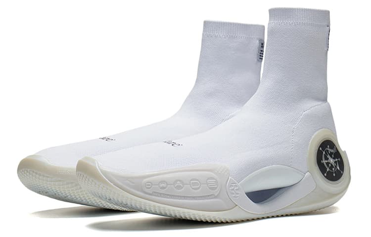 Glare x LiNing WOW 9 Way Of Wade 9 LS Durable Breathable High Top Basketball Shoes White 6