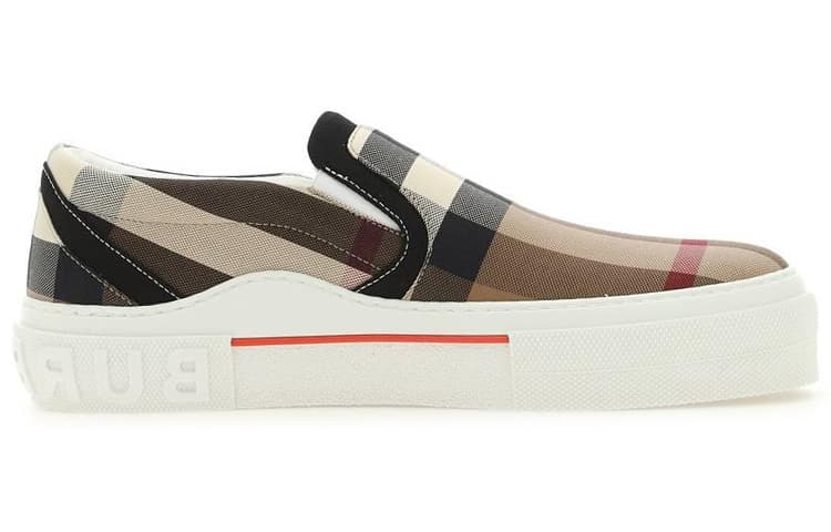 Burberry Exaggerared Check Slip On Birch Brown 4