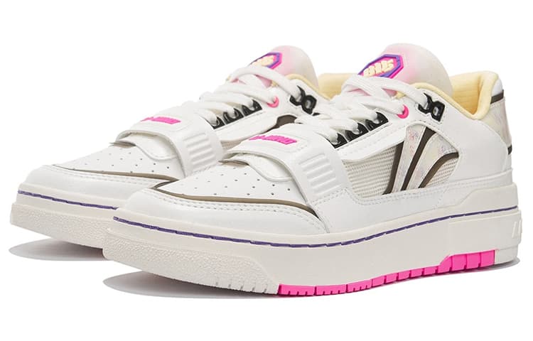 LiNing Rookie Cushioning Anti-Slip And Wear-Resistant Low-Top Vintage Basketball Shoes Women's Ecru 6