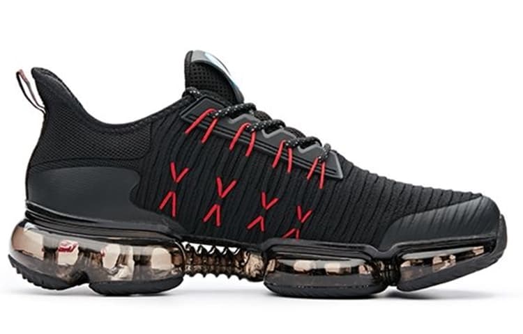 ANTA SEEED Running Shoes Men Low-Top Black/Red 3