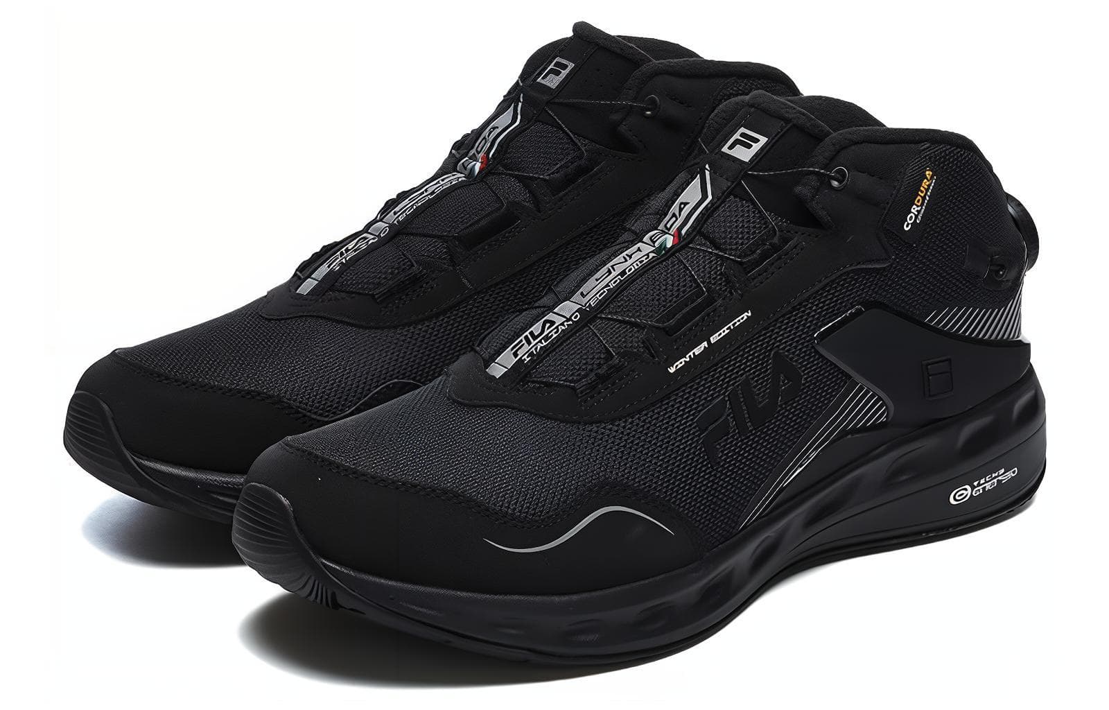 FILA Lynx Boa Mid We Cushioning Slip Resistant Low Top Outdoor Shoes Black 6