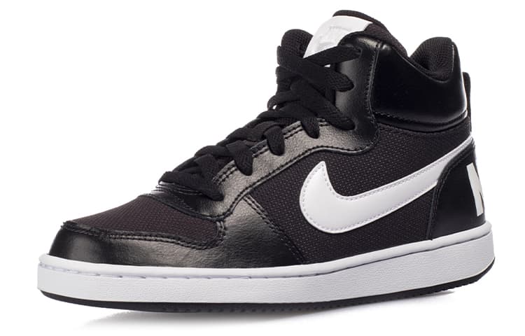 Nike Mid PE Slip-Resistant Cushioning Mid-Top Kids' Skateboarding Shoes Black Teenagers 6
