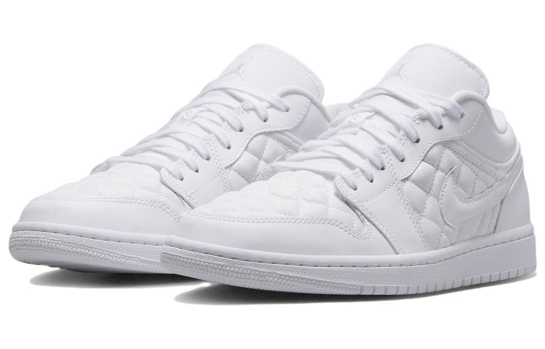 Air Jordan 1 Low Triple White Quilted Women's 6