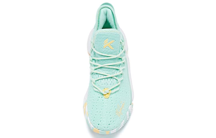 ANTA Light Cavalry 5 Basketball Shoes Men Low-Top Ceramic Green/Light Yellow 3