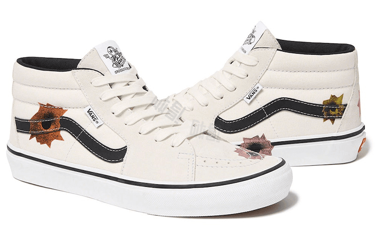 Vans Supreme X Nate Lowman X Vans Skate Grosso Mid 'Cream' 5