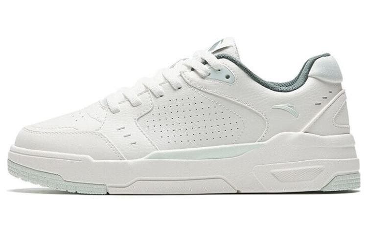 Anta 982GZ Anti-Slip Wear-Resistant Low-Top Skateboard Shoes Women's White Green