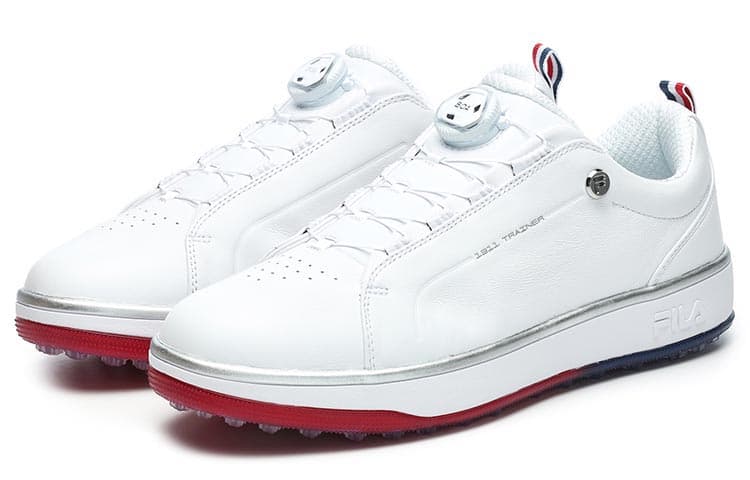 FILA GF 1911 Trainer Anti-Slip And Wear-Resistant Support Low-Top Golf Shoes Men's FILA White 4