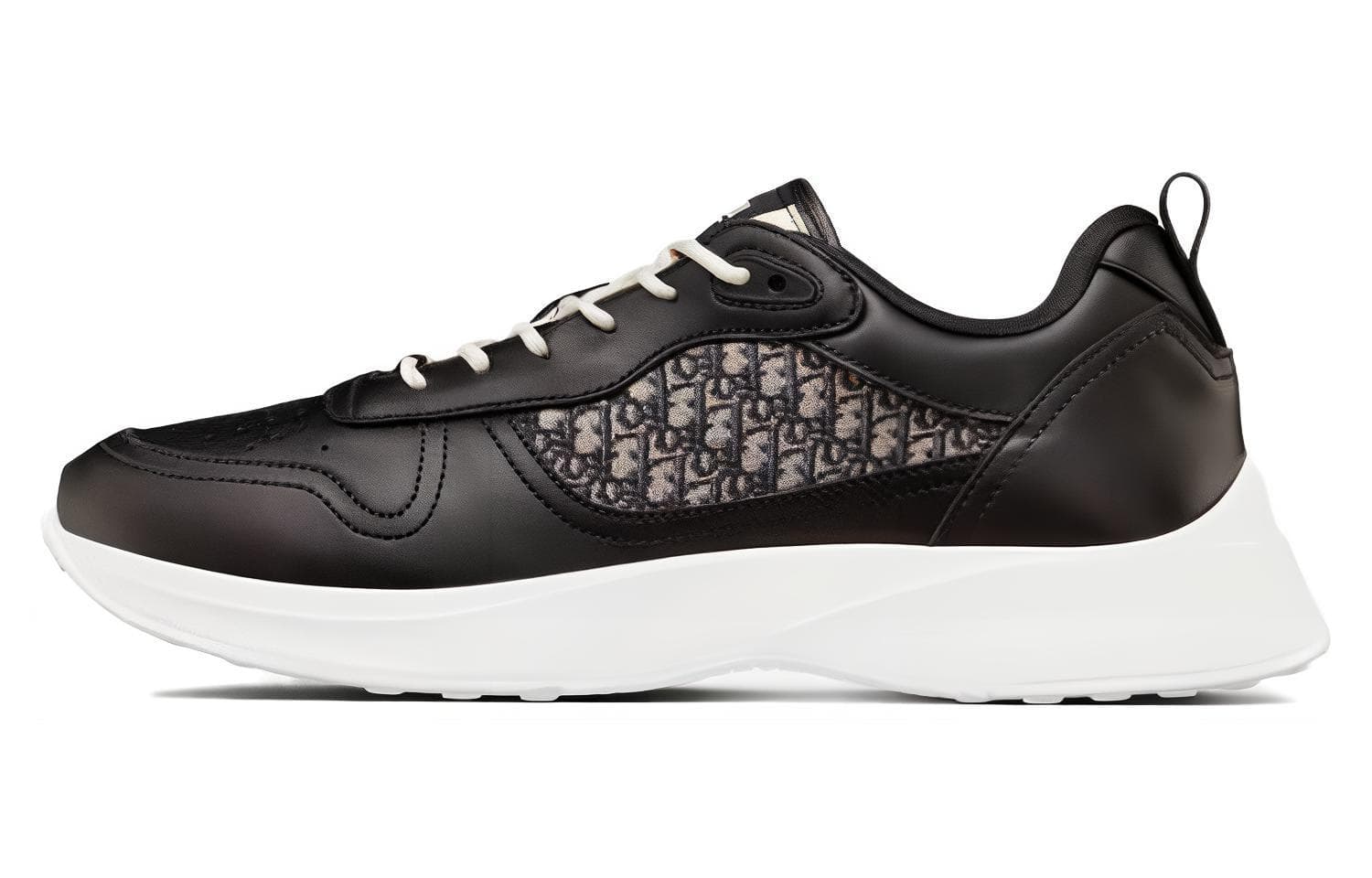 DIOR B25 Runner Black Smooth Calfskin Oblique Jacquard 2