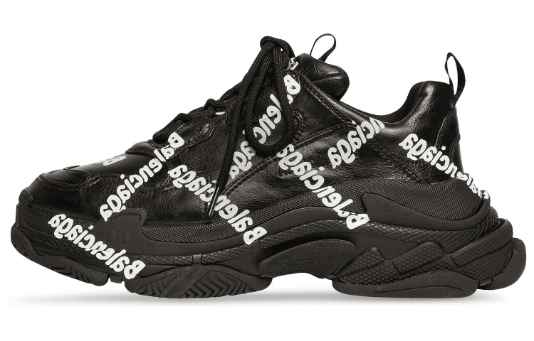 Balenciaga Triple S Logotype Sneakers 'Black'