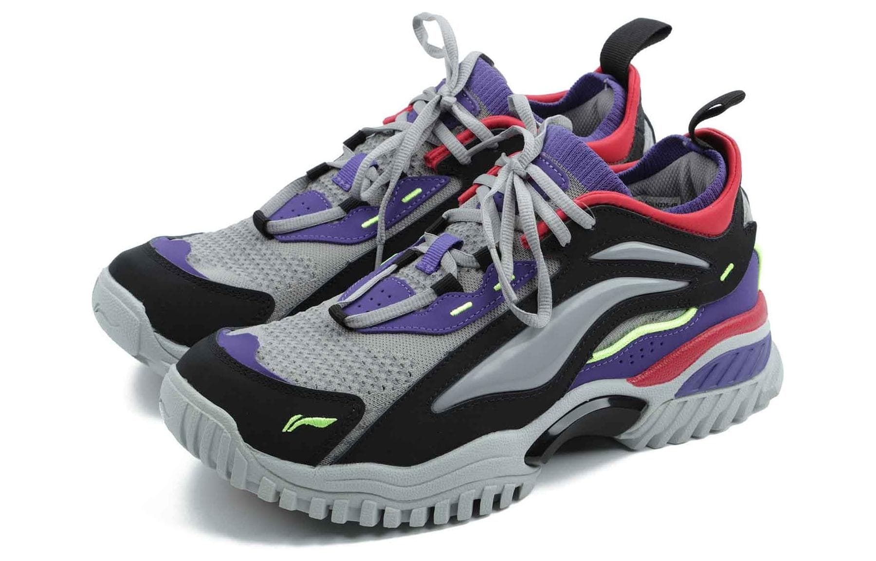 LiNing Aurora Skywalk Casual Shoes Men Low-Top Gray/Purple 5