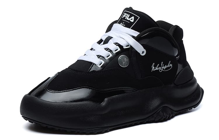 FILA Fashion Sneakers Low Top Running Shoes Black Women's 4