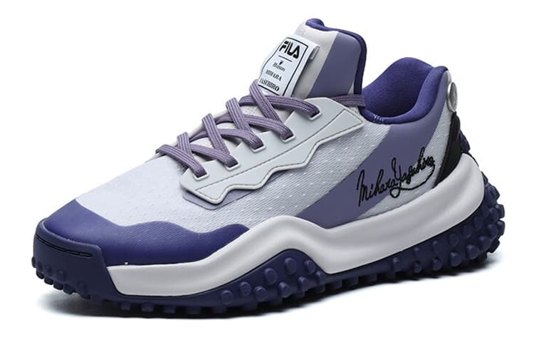 MIHARA YASUHIRO x FILA FM9 Cushioning Anti-Slip Wear-Resistant Breathability Low-Top Casual Shoes Women's Light Lilac 4