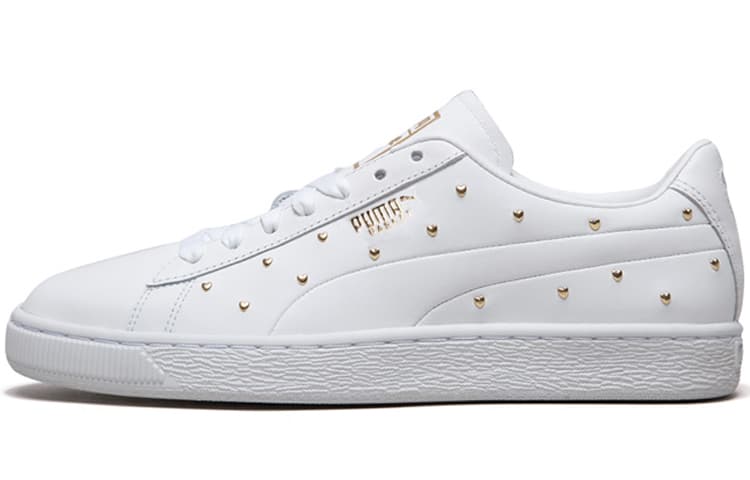 PUMA Basket Studs 'White' Women's 2