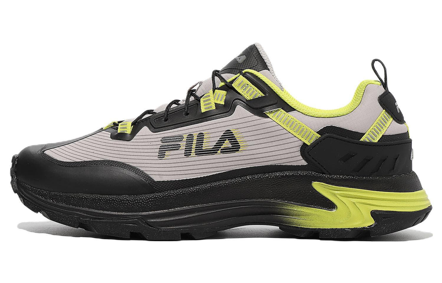 FILA Nre T5 Cushioning Wear Resistant Low Top Running Shoes Unisex Beige Yellow Korean Style