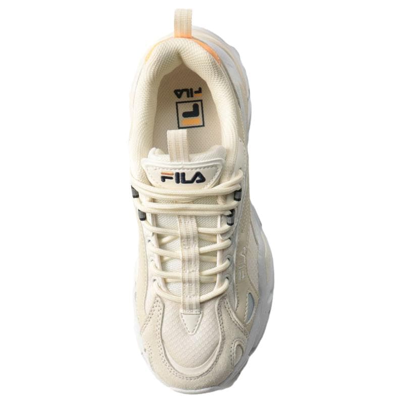 FILA Interation Light Wear-Resistant Low-Top Casual Shoes Unisex Beige Yellow 4